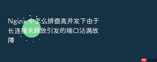 Nginx 中怎么排查高并发下由于长连接未释放引发的端口沾满故障