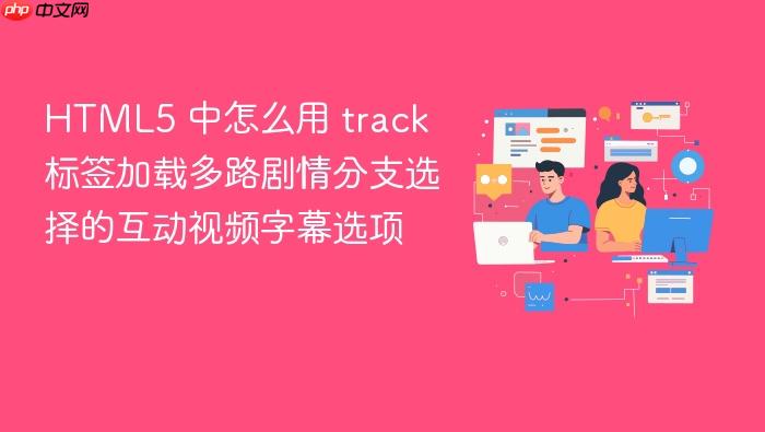 html5 中怎么用 track 标签加载多路剧情分支选择的互动视频字幕选项