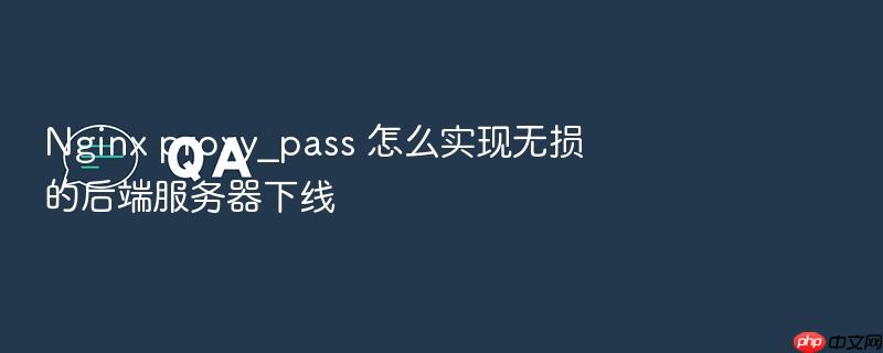 nginx proxy_pass 怎么实现无损的后端服务器下线