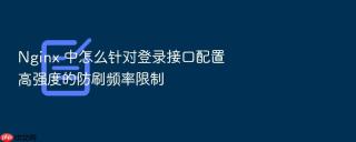 Nginx 中怎么针对登录接口配置高强度的防刷频率限制