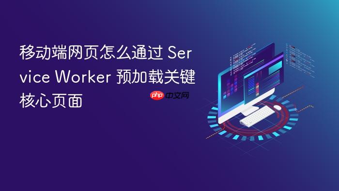 移动端网页怎么通过 service worker 预加载关键核心页面