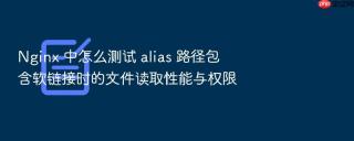 Nginx 中怎么测试 alias 路径包含软链接时的文件读取性能与权限