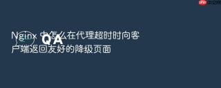 nginx 中怎么在代理超时时向客户端返回友好的降级页面