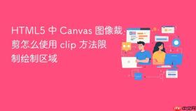 html5 中 canvas 图像裁剪怎么使用 clip 方法限制绘制区域