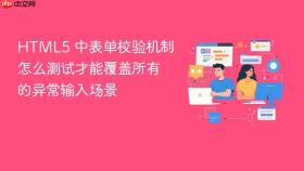 html5 中表单校验机制怎么测试才能覆盖所有的异常输入场景