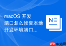 macOS 开发端口怎么修复本地开发环境端口被系统服务占用的错误