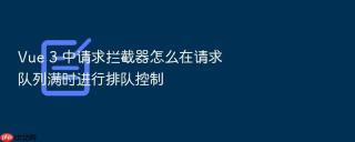 vue 3 中请求拦截器怎么在请求队列满时进行排队控制