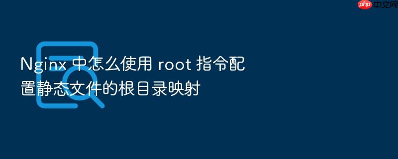nginx 中怎么使用 root 指令配置静态文件的根目录映射