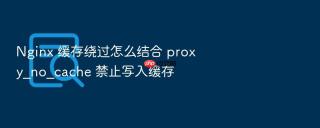nginx 缓存绕过怎么结合 proxy_no_cache 禁止写入缓存
