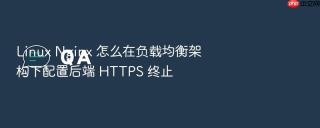 Linux Nginx 怎么在负载均衡架构下配置后端 HTTPS 终止