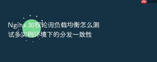 nginx 加权轮询负载均衡怎么测试多实例环境下的分发一致性