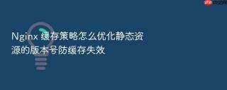 nginx 缓存策略怎么优化静态资源的版本号防缓存失效