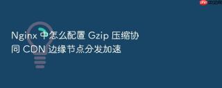 Nginx 中怎么配置 Gzip 压缩协同 CDN 边缘节点分发加速
