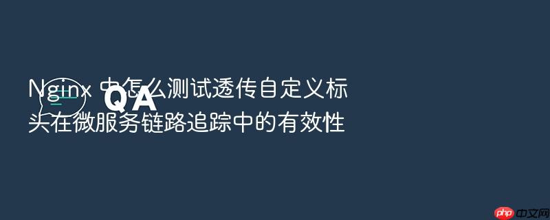 nginx 中怎么测试透传自定义标头在微服务链路追踪中的有效性