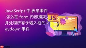 JavaScript 中 表单事件 怎么在 form 内部捕获并处理所有子输入框的 keydown 事件