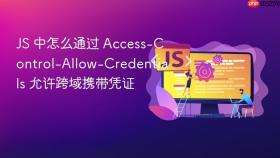 js 中怎么通过 access-control-allow-credentials 允许跨域携带凭证