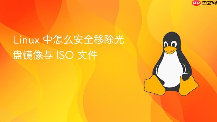 linux 中怎么安全移除光盘镜像与 iso 文件