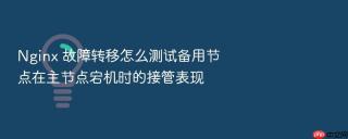 nginx 故障转移怎么测试备用节点在主节点宕机时的接管表现