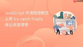 javascript 中流程控制怎么用 try catch finally 保证资源清理