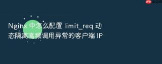nginx 中怎么配置 limit_req 动态隔离高频调用异常的客户端 ip