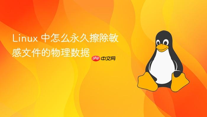 linux 中怎么永久擦除敏感文件的物理数据