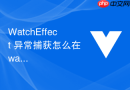 watcheffect 异常捕获怎么在 watcheffect 内部处理异步加载失败时的降级方案