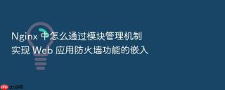 Nginx 中怎么通过模块管理机制实现 Web 应用防火墙功能的嵌入