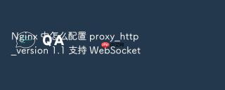 nginx 中怎么配置 proxy_http_version 1.1 支持 websocket