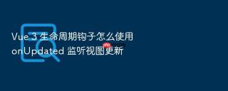 Vue 3 生命周期钩子怎么使用 onUpdated 监听视图更新