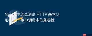 nginx 中怎么测试 http 基本认证在 api 接口调用中的兼容性