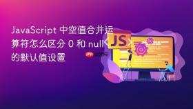 javascript 中空值合并运算符怎么区分 0 和 null 的默认值设置