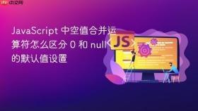 JavaScript 中空值合并运算符怎么区分 0 和 null 的默认值设置