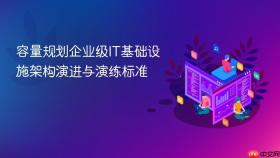 容量规划企业级it基础设施架构演进与演练标准