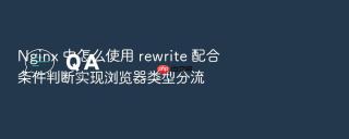nginx 中怎么使用 rewrite 配合条件判断实现浏览器类型分流