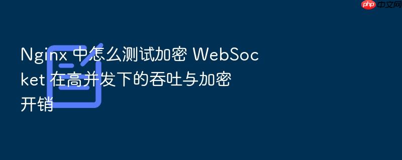 nginx 中怎么测试加密 websocket 在高并发下的吞吐与加密开销