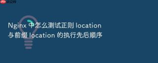 nginx 中怎么测试正则 location 与前缀 location 的执行先后顺序