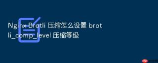 nginx brotli 压缩怎么设置 brotli_comp_level 压缩等级