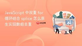 JavaScript 中双重 for 循环结合 splice 怎么原生实现数组去重