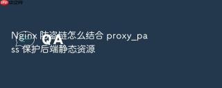 Nginx 防盗链怎么结合 proxy_pass 保护后端静态资源