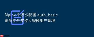 Nginx 中怎么配置 auth_basic 密码文件支持大规模用户管理