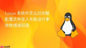 linux 系统中怎么对关键配置文件写入失败进行事务性错误回滚