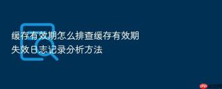 缓存有效期怎么排查缓存有效期失效日志记录分析方法