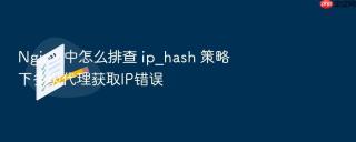 Nginx 中怎么排查 ip_hash 策略下多级代理获取IP错误