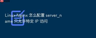 linux nginx 怎么配置 server_name 只允许特定 ip 访问