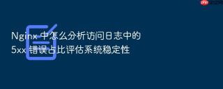 nginx 中怎么分析访问日志中的 5xx 错误占比评估系统稳定性