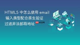 html5 中怎么使用 email 输入类型配合原生验证过滤非法邮箱地址