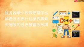 服务器最小权限管理怎么排查日志审计目录权限缺失导致的日志被篡改故障