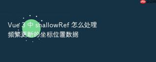 Vue 3 中 shallowRef 怎么处理频繁更新的坐标位置数据