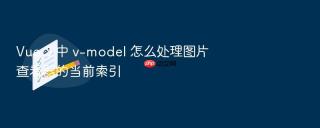 Vue 3 中 v-model 怎么处理图片查看器的当前索引