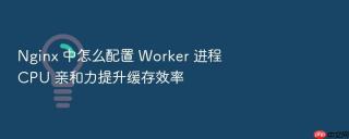 nginx 中怎么配置 worker 进程 cpu 亲和力提升缓存效率